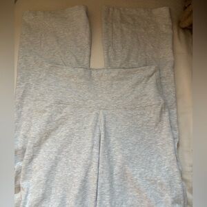 brandy melville john half yoga pants foldover grey